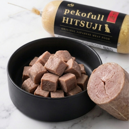 【春限定肉】pekofull_HITSUJI　愛犬用フレッシュロールフード（冷凍）