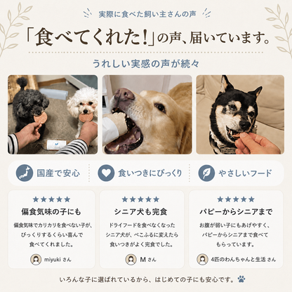 pekofull_TORI　愛犬用フレッシュロールフード（冷凍）