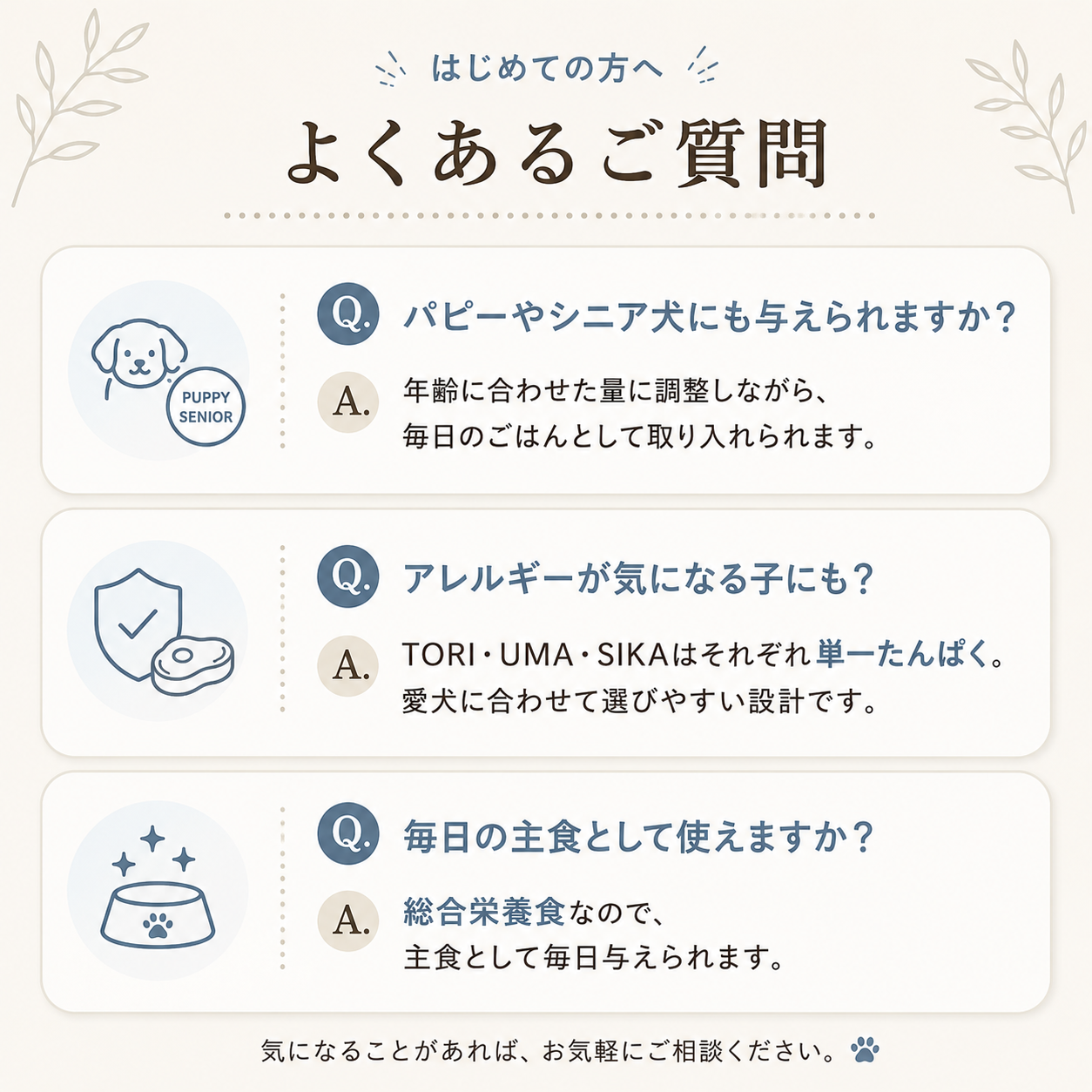 pekofull_TORI　愛犬用フレッシュロールフード（冷凍）