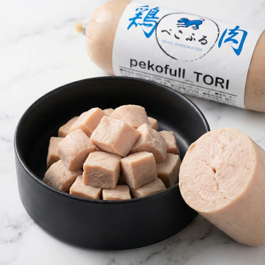 pekofull_TORI　愛犬用フレッシュロールフード（冷凍）